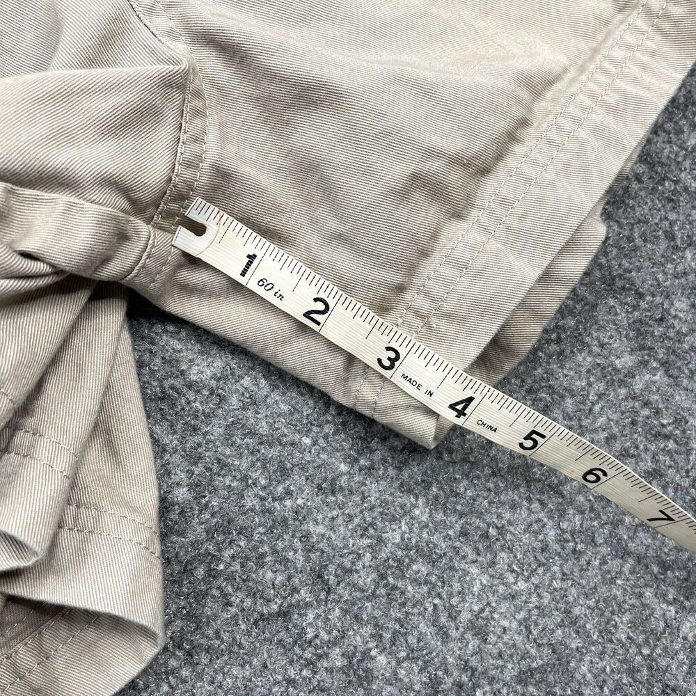 Revolt Overall Shorts Womens Small Tan Khaki Bib Shortalls Utility Vintage 90s - Picture 10 of 11